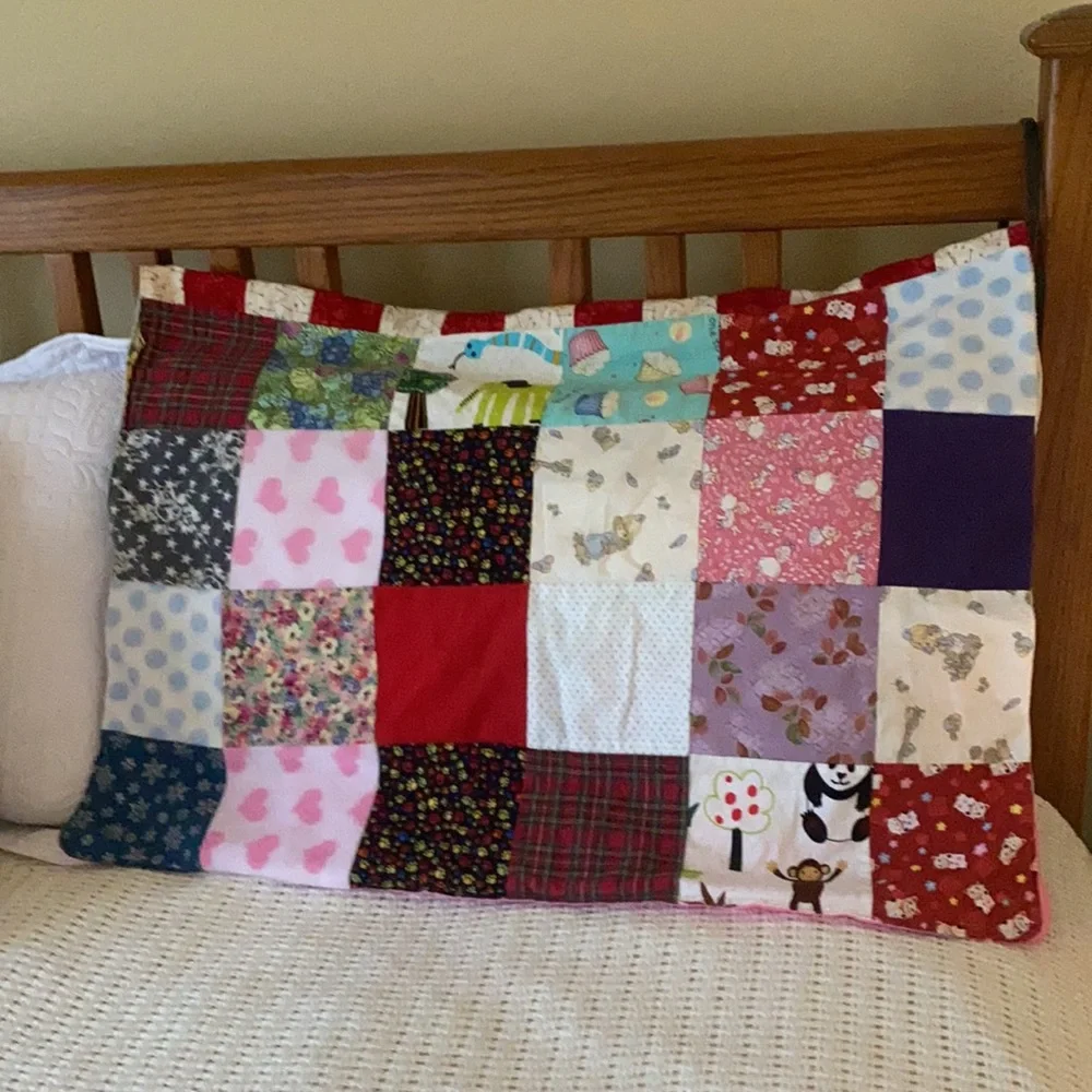 Vintage baby crib quilted blanket